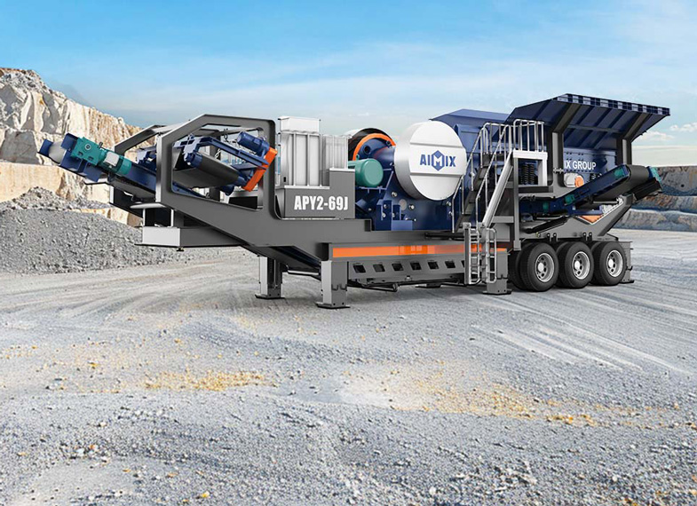 Mobile Jaw Crushing Machine for Granite