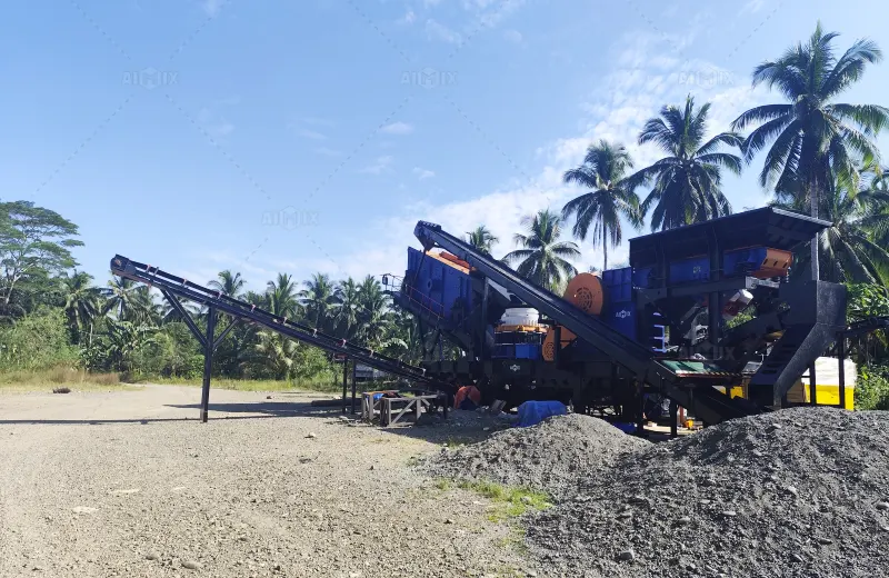 100tph 4 in 1 mobile crushing and screening plant for the Philippines